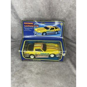 Vintage Toy State Yellow Corvette Battery Operated Car NEW Bad Box Rare